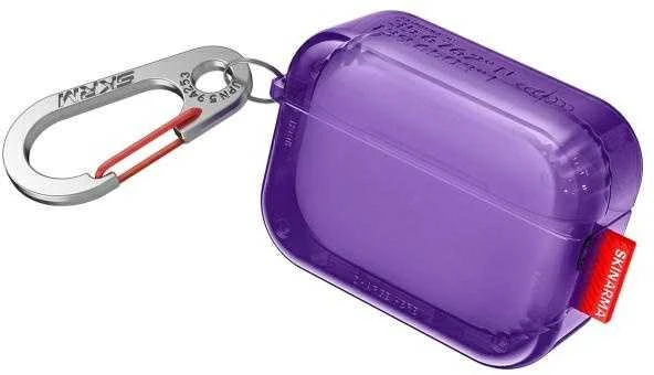 Dėklas Skinarma Saido skirtas AirPods Pro 2 violetinės spalvos