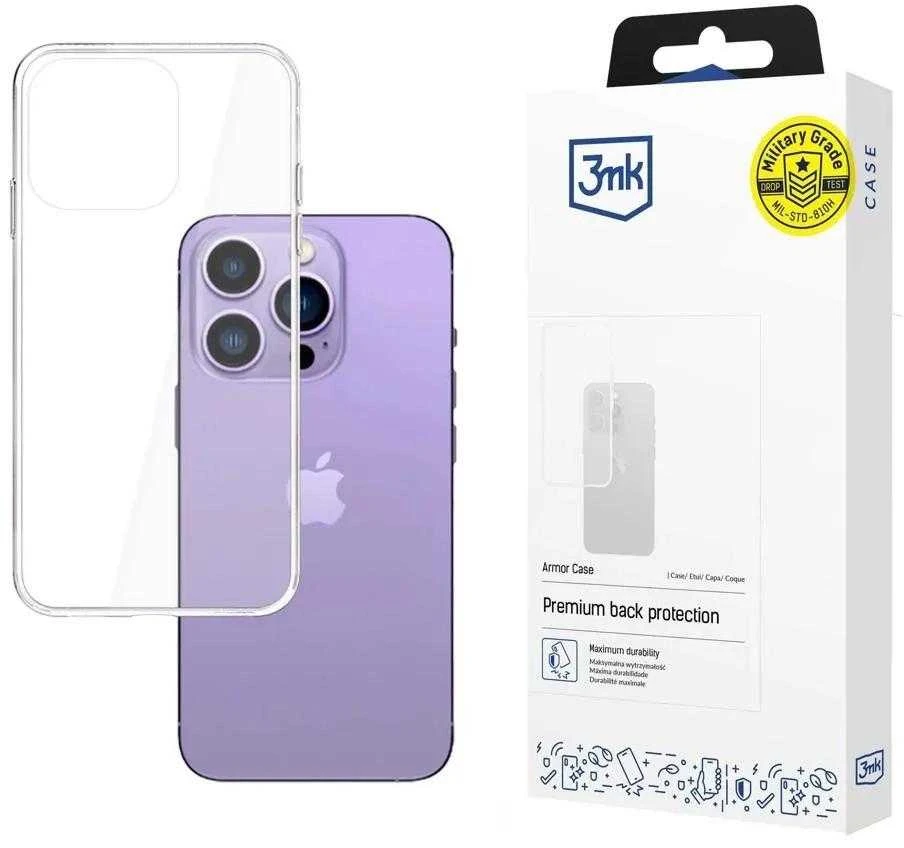 Apple iPhone 14 Pro Max series 3mk Armor Case - dėklas telefonui skaidrus