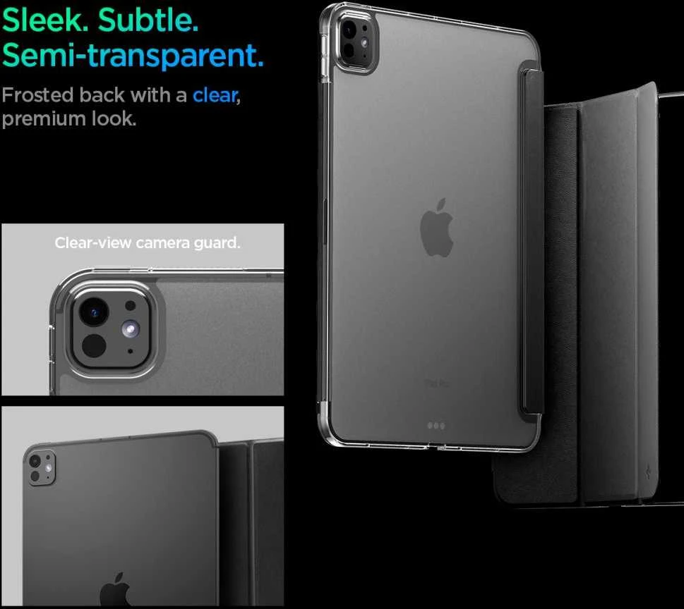Spigen Liquid Air dėklas skirtas Apple iPad Pro 11” 5 / 6 2024-2025 juodos spalvos