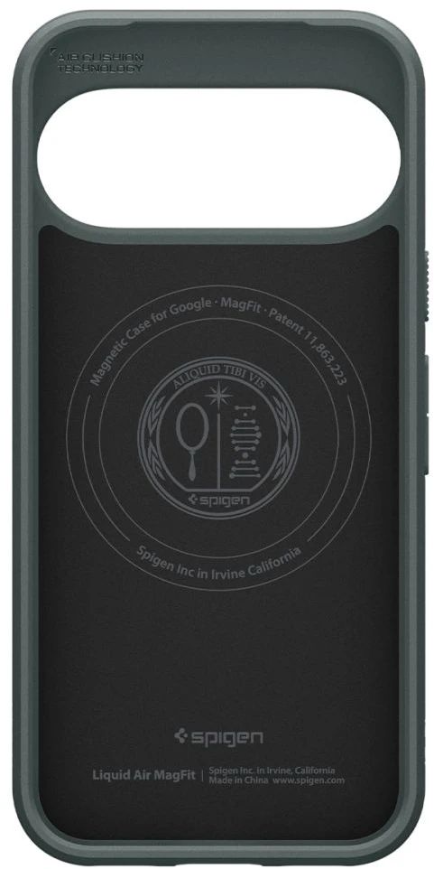 Dėklas SPIGEN LIQUID AIR MAG MAGSAFE GOOGLE PIXEL 11 ABYSS Žalias