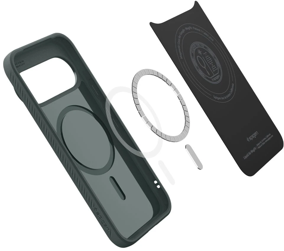 SPIGEN LIQUID AIR MAG MAGSAFE DĖKLAS GOOGLE PIXEL 11 PRO ABYSS Žalias