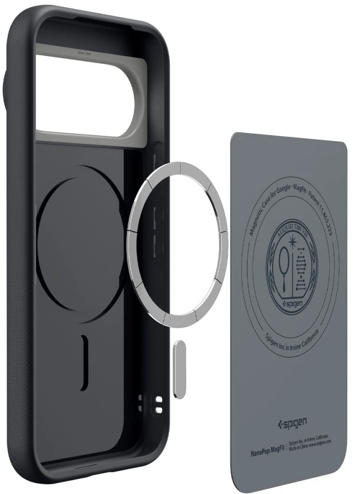 SPIGEN NANO POP MAG MAGSAFE DĖKLAS GOOGLE PIXEL 11 PRO XL Juodas SESAME