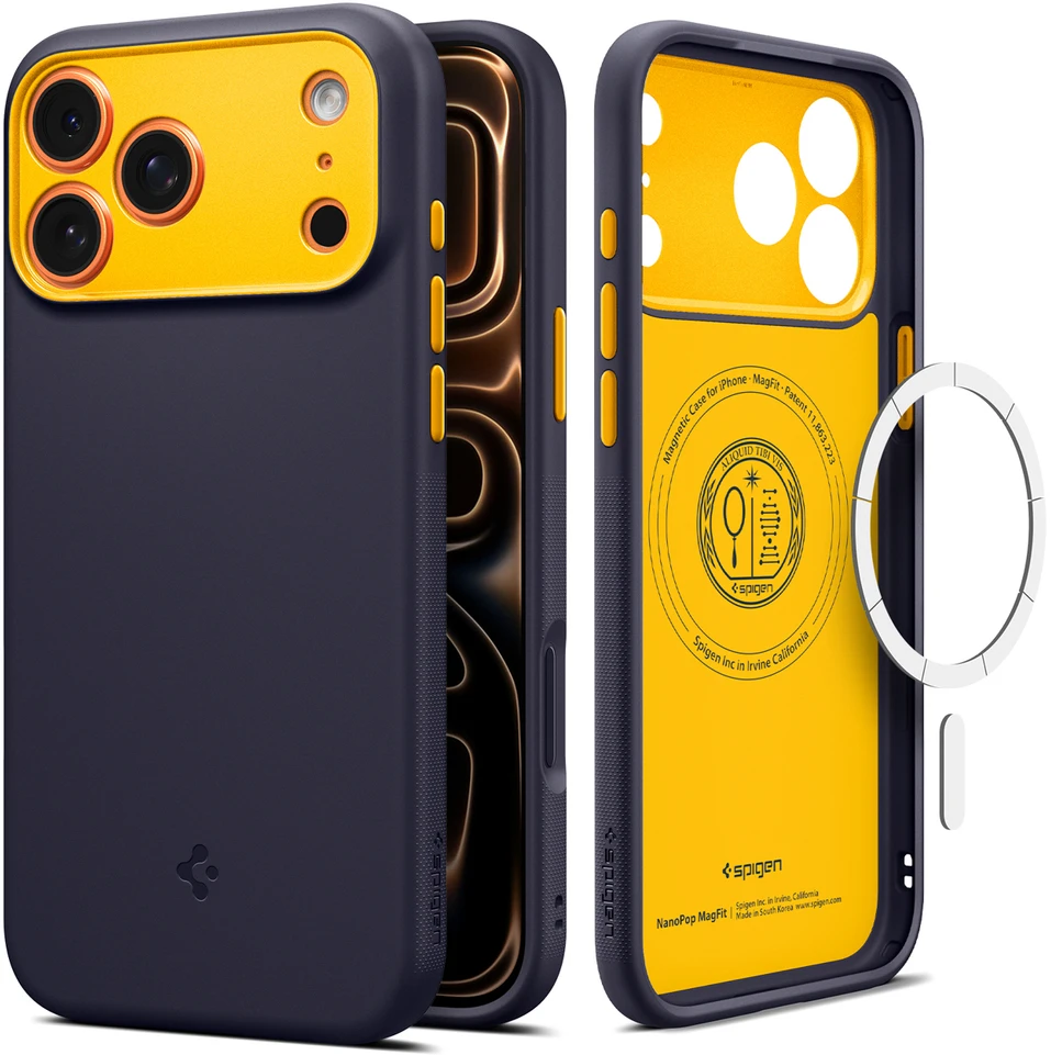 Dėklas Spigen Nano Pop MagSafe iPhone 17 Pro / 18 Pro BLUEBERRY NAVY