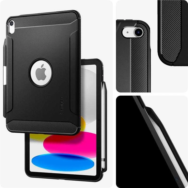 Spigen Rugged Armor, juodas - iPad 10.9" 2022/11" 2025