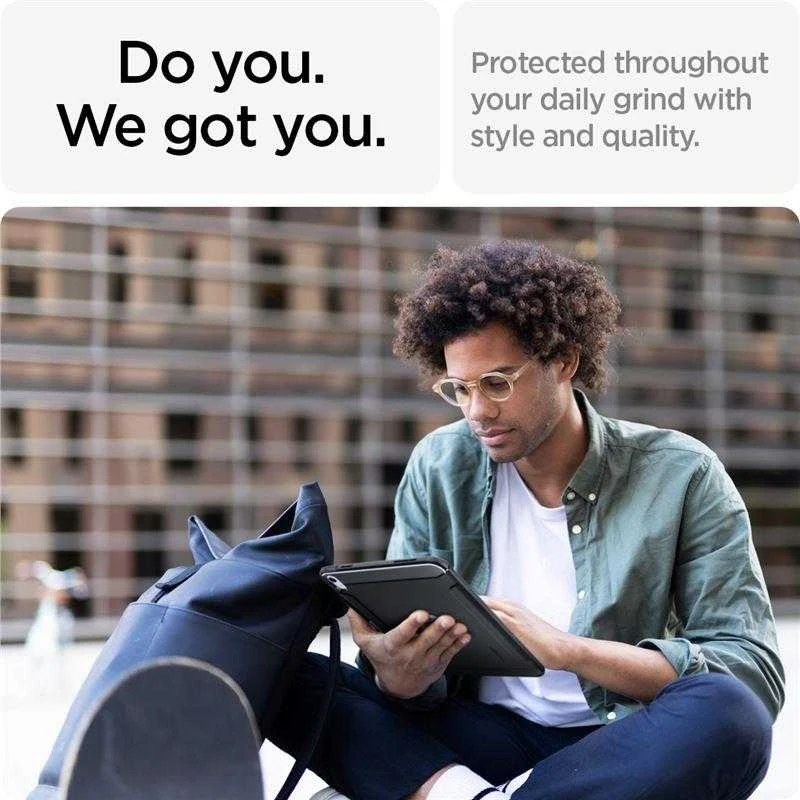 Spigen Rugged Armor, juodas - iPad 10.9" 2022/11" 2025