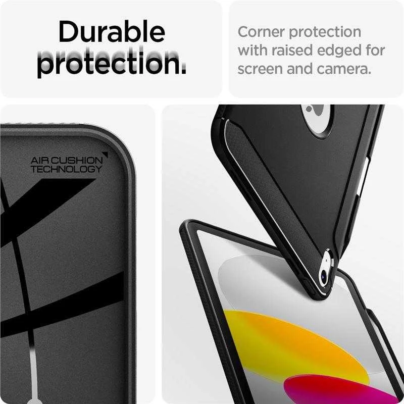 Spigen Rugged Armor, juodas - iPad 10.9" 2022/11" 2025