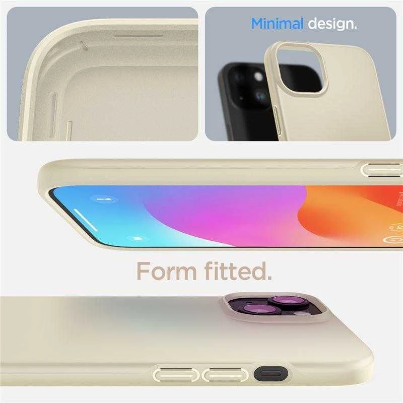 Spigen Thin Fit dėklas skirtas Apple iPhone 15 Plus,  spalva - Mute Beige