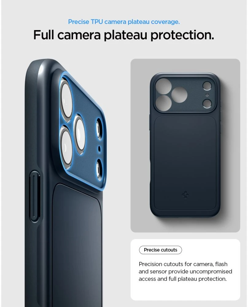 Dėklas Spigen Thin Fit MagSafe iPhone 17 Pro Max / 18 Pro Max METAL SLATE