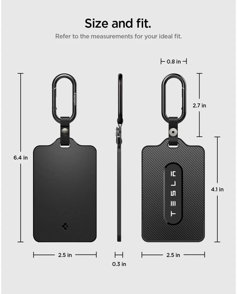 Dėklas Spigen Tesla Card Holder 1 Pack, juodos spalvos – Tesla Key Card