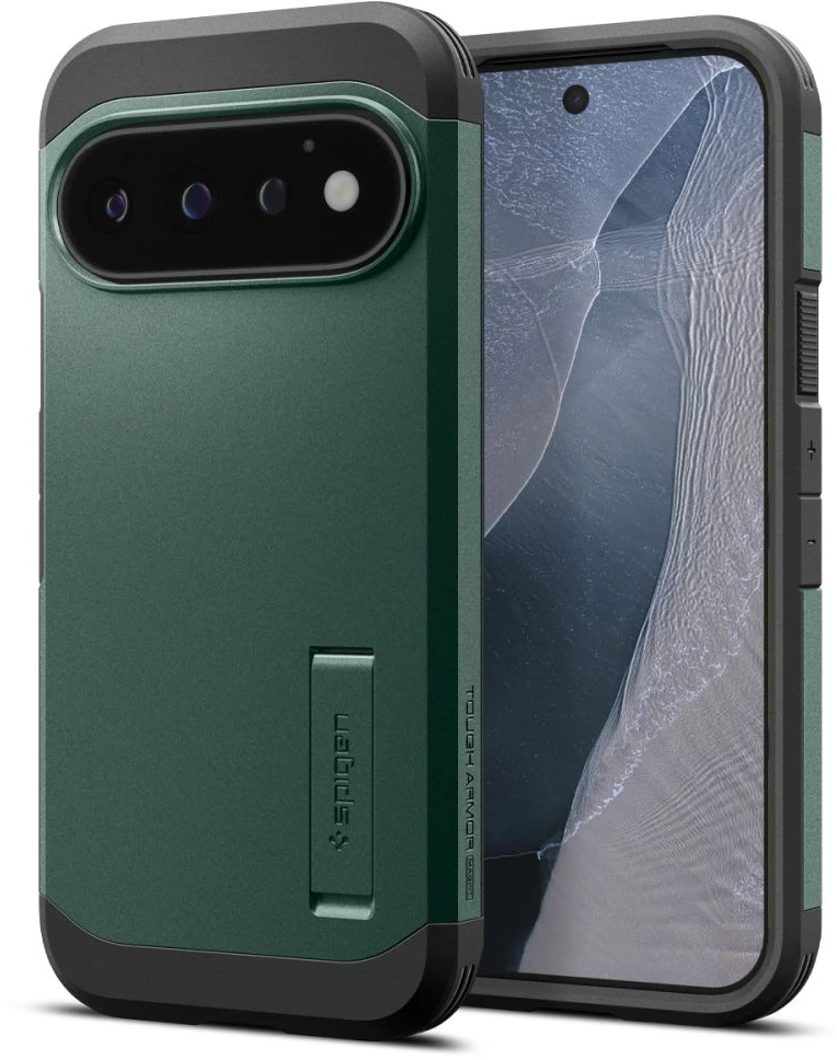 SPIGEN TOUGH ARMOR MAG MAGSAFE DĖKLAS GOOGLE PIXEL 11 PRO ABYSS Žalias