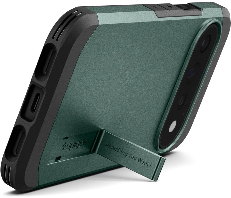 SPIGEN TOUGH ARMOR MAG MAGSAFE DĖKLAS GOOGLE PIXEL 11 PRO ABYSS Žalias
