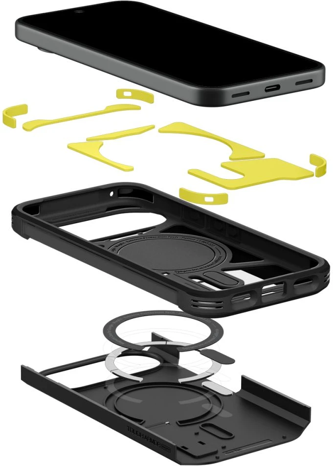 SPIGEN TOUGH ARMOR MAG MAGSAFE DĖKLAS GOOGLE PIXEL 11 Juodas