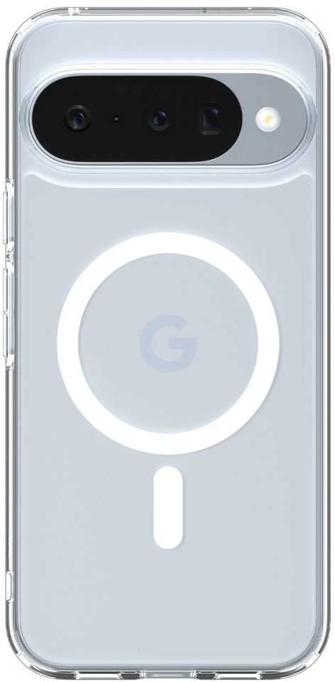 Dėklas Spigen Ultra Hybrid Mag MagSafe Case for Google Pixel 10 / 10 Pro - Clear and Baltas