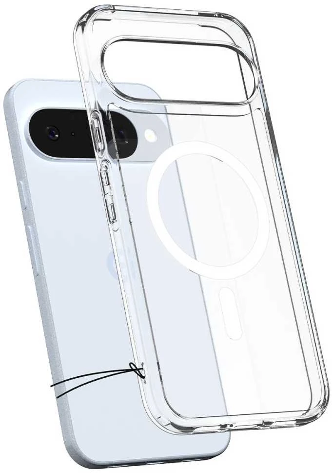 Dėklas Spigen Ultra Hybrid Mag MagSafe Case for Google Pixel 10 / 10 Pro - Clear and Baltas