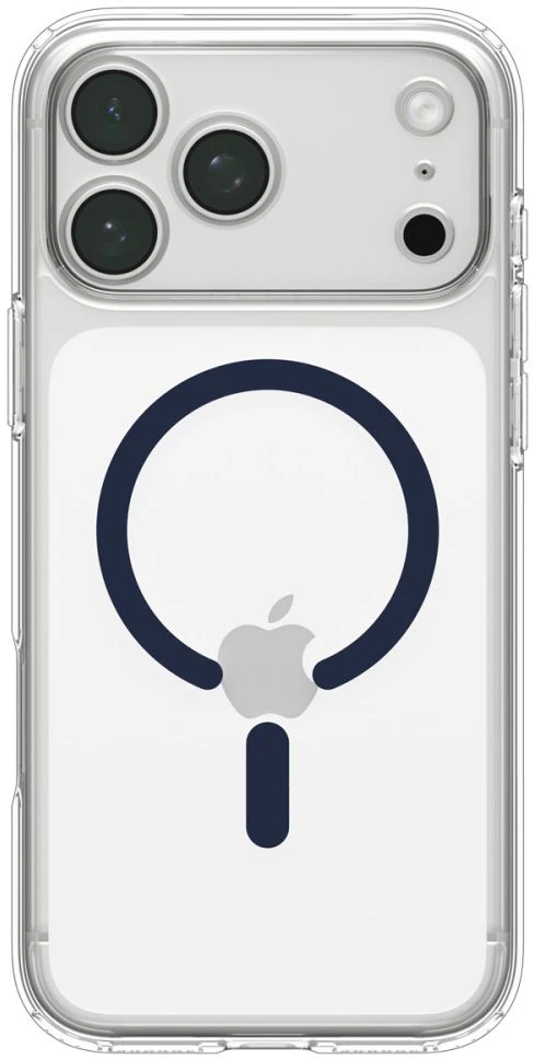 Spigen Ultra Hybrid MagSafe dėklas iPhone 18 Pro / 17 Pro - skaidrus tamsiai mėlynas