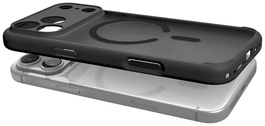 Dėklas Spigen Ultra Hybrid MagSafe iPhone 17 Pro Max / 18 Pro Max FROST Juodas