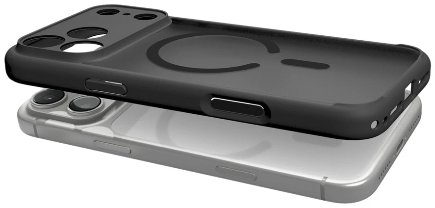 Dėklas Spigen Ultra Hybrid MagSafe iPhone 17 Pro / 18 Pro FROST Juodas