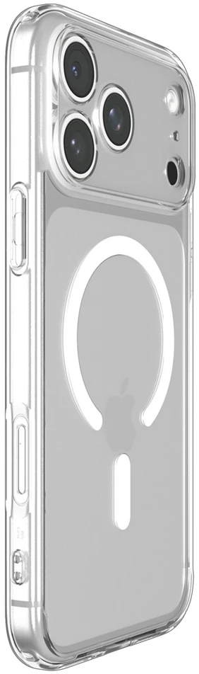 Dėklas Spigen Ultra Hybrid MagSafe, skaidrus baltas – iPhone 18 Pro/17 Pro