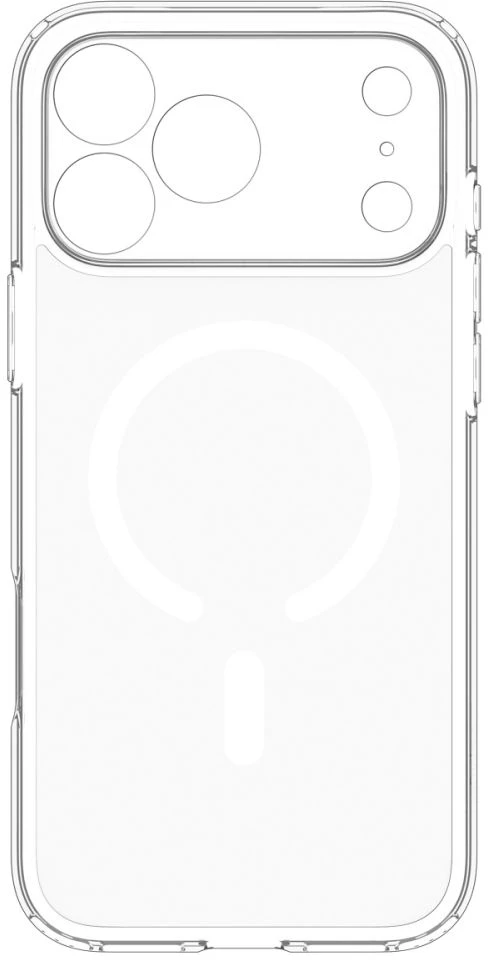 Spigen Ultra Hybrid MagSafe dėklas iPhone 18 Pro Max / 17 Pro Max - permatomas ir baltas