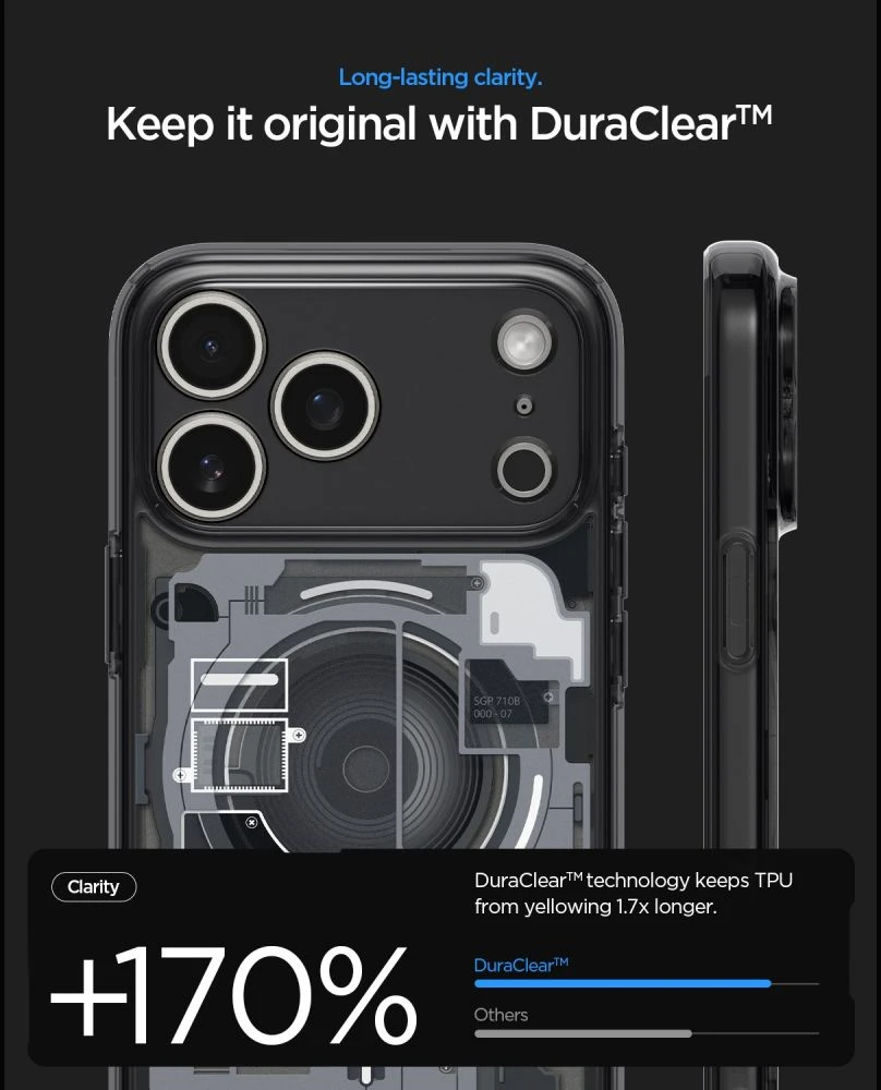 Spigen Ultra Hybrid MagSafe iPhone 17 Pro Max / 18 Pro Max ZERO ONE DĖKLAS juodos spalvos