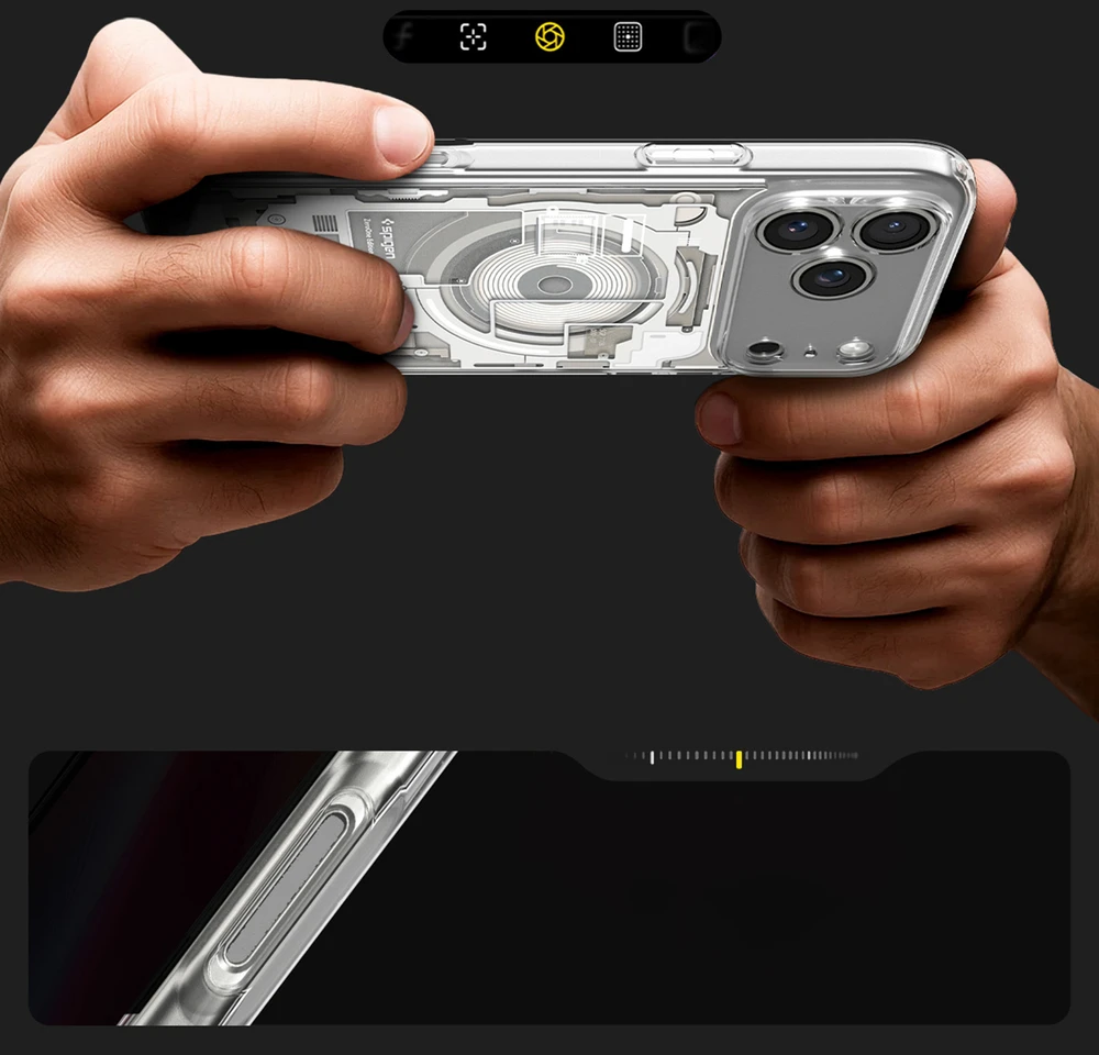 Dėklas Spigen Ultra Hybrid MagSafe iPhone 17 Pro / 18 Pro ZERO ONE NATŪRALUS TITANAS