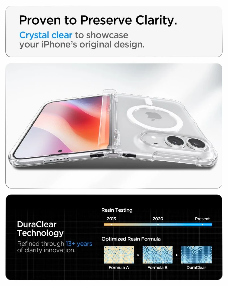 Spigen ULTRA HYBRID PRO MagSafe iPhone DĖKLAS SKAIDRUS/Baltas