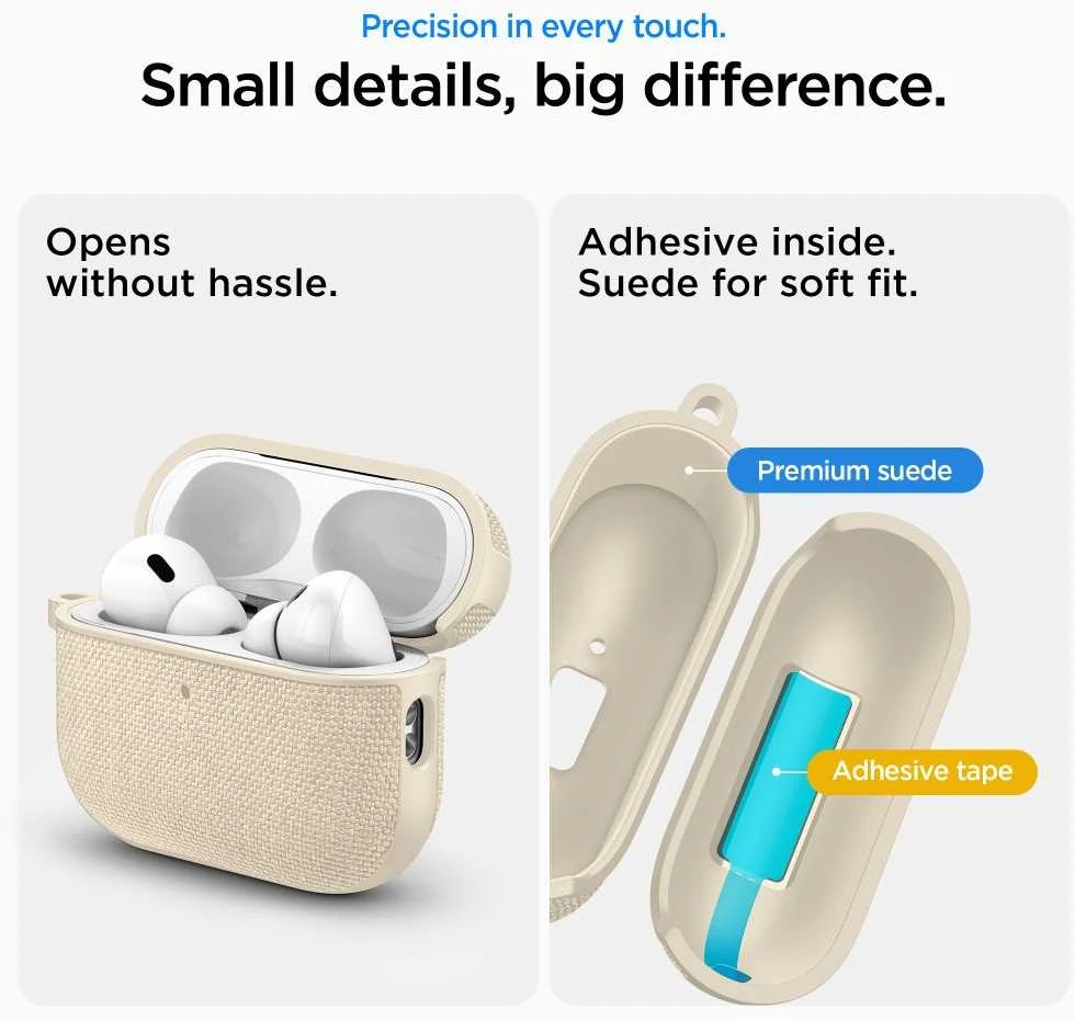 Spigen Urban Fit dėklas skirtas AirPods 3 – rusvai gelsvas