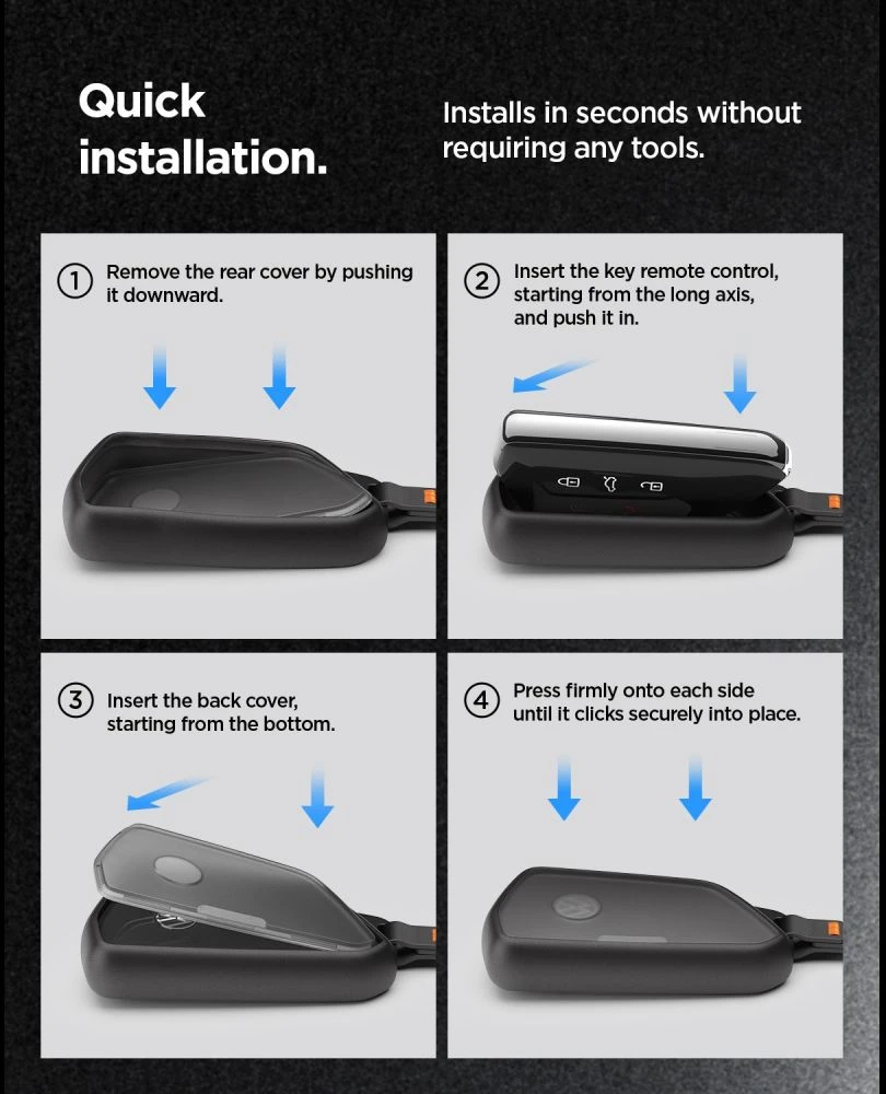 Spigen Volkswagen Key Fob Case VK100, juodas