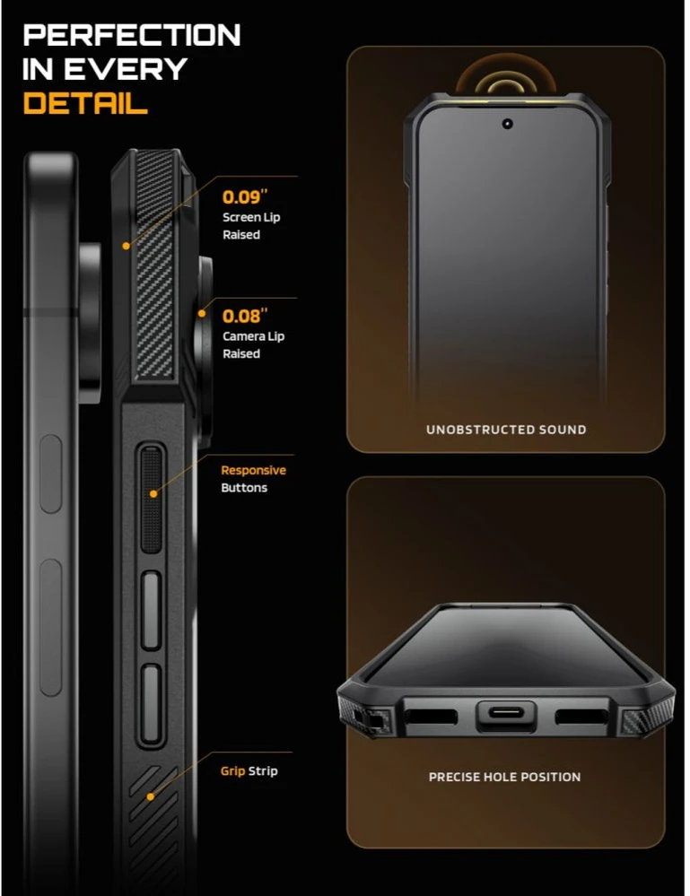 SupCase UB GRIP MAG MagSafe DĖKLAS GOOGLE PIXEL 11 Pro XL Juodas