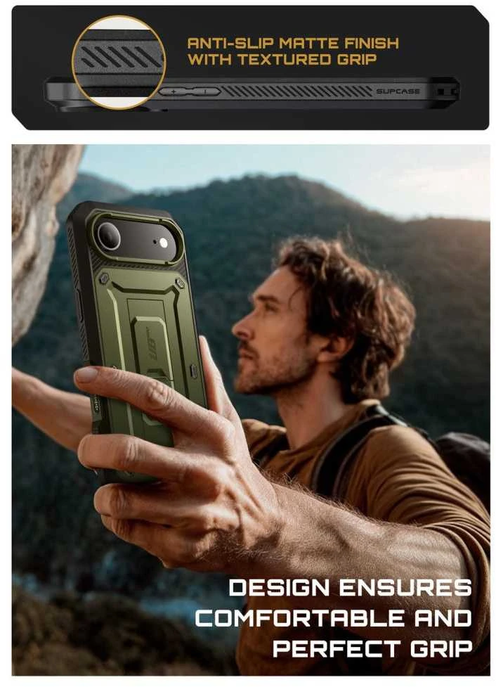 Supcase UB Pro dėklas skirtas Apple iPhone 17 Air – žalios spalvos