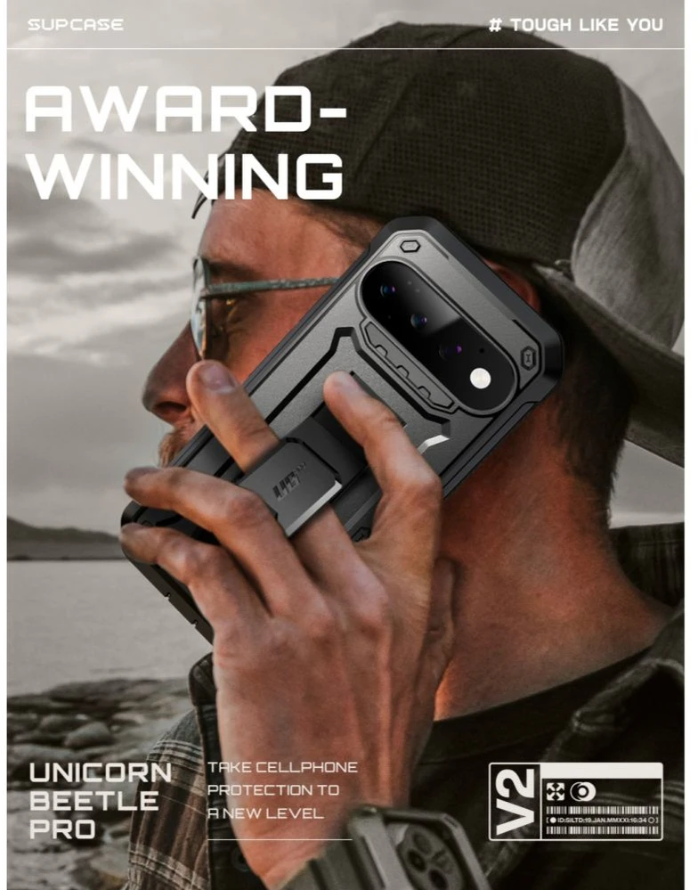 Dėklas SupCase UNICORN BEETLE Pro GOOGLE PIXEL 11 Pro Juodas