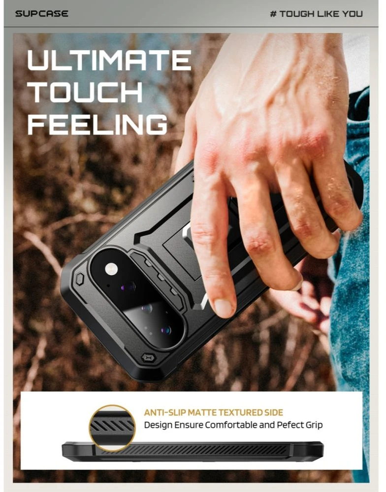 Dėklas SupCase UNICORN BEETLE Pro GOOGLE PIXEL 11 Pro Juodas