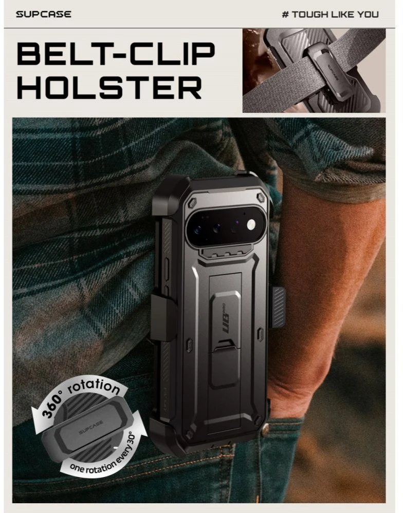 Dėklas SupCase UNICORN BEETLE Pro GOOGLE PIXEL 11 Pro Juodas