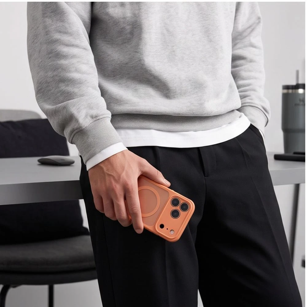 Dėklas Tech-Protect BasicMag MagSafe case for iPhone 17 Pro / 18 Pro - matte oranžinis