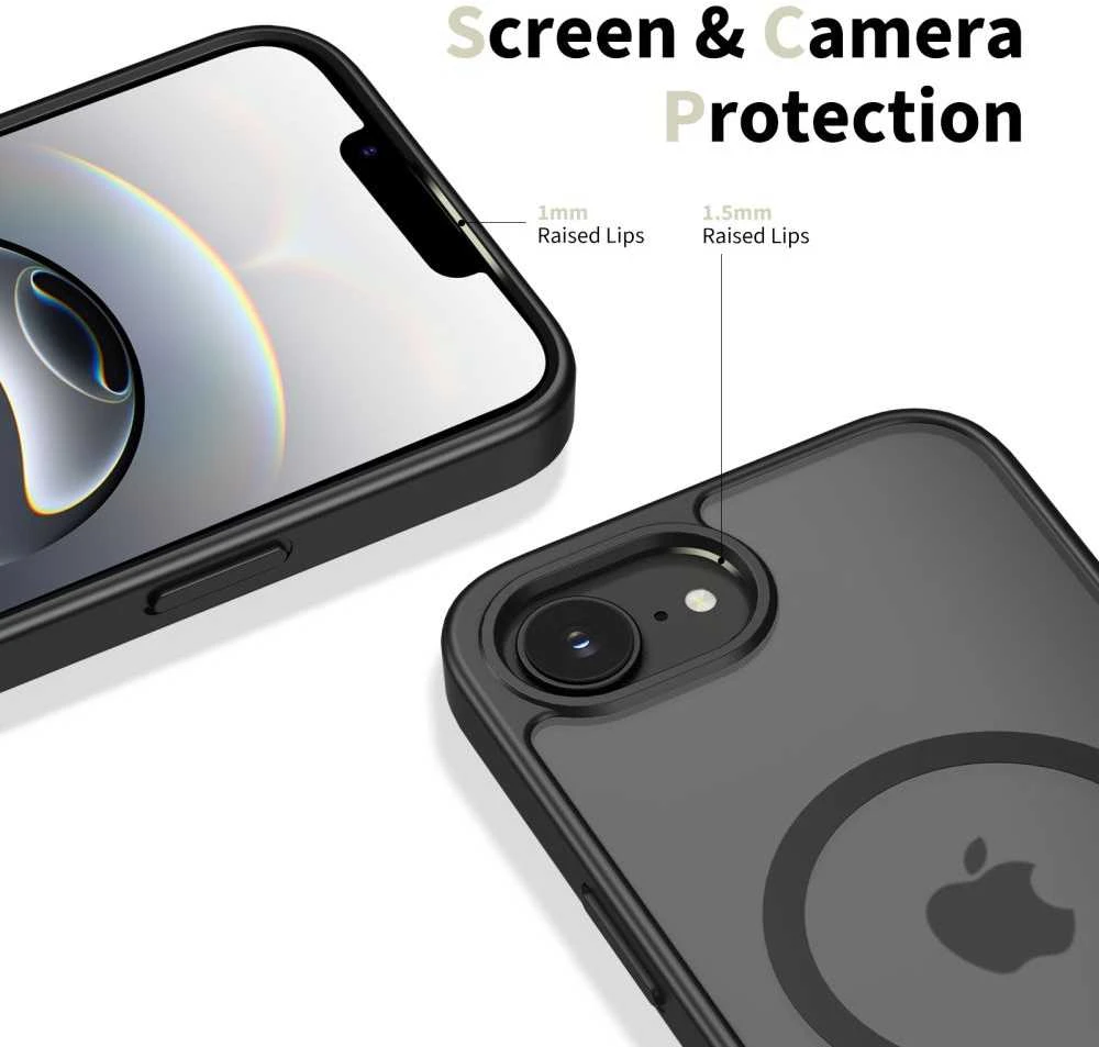 „Tech-Protect BasicMag MagSafe“ dėklas, skirtas „iPhone 16e / 17e“ – Juodas