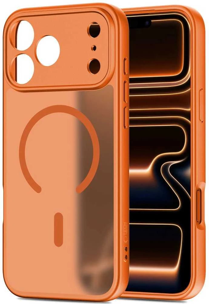 „Tech-Protect BasicMag MagSafe“ dėklas, skirtas „iPhone 17 Pro Max“ – oranžinis