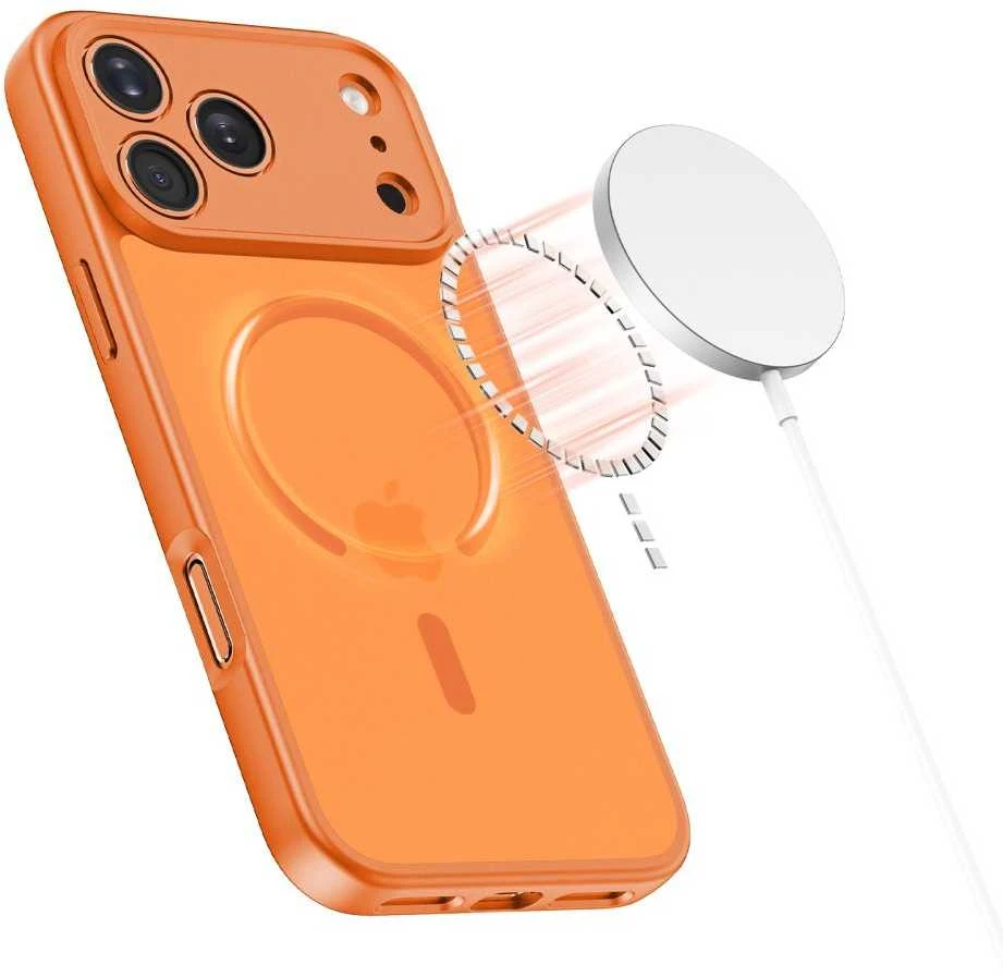 „Tech-Protect BasicMag MagSafe“ dėklas, skirtas „iPhone 17 Pro Max“ – oranžinis