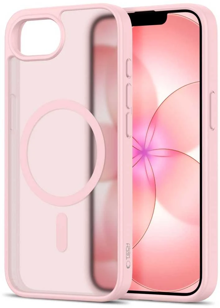 „Tech-Protect BasicMag MagSafe“ dėklas, skirtas „iPhone 16e / 17e“ – matinis, rausvas