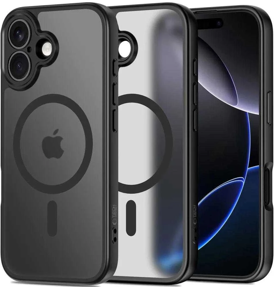 „Tech-Protect BasicMag MagSafe“ dėklas, skirtas „iPhone 17“ – matinis juodas