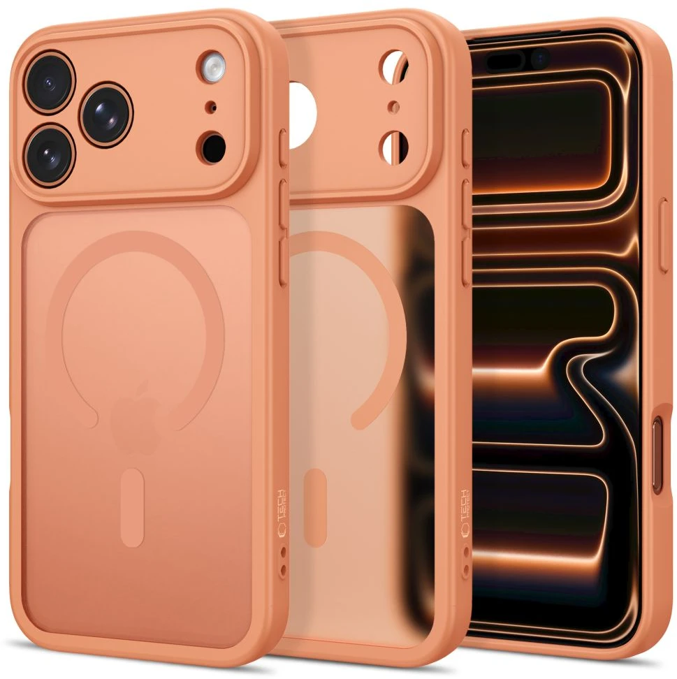 Dėklas Tech-Protect BasicMag MagSafe case for iPhone 17 Pro / 18 Pro - matte oranžinis
