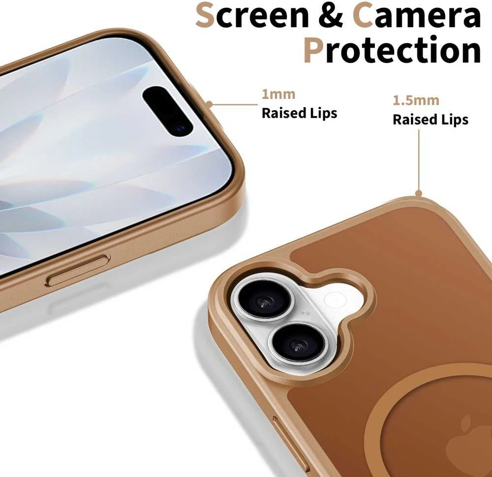 „Tech-Protect BasicMag MagSafe“ dėklas, skirtas „iPhone 17“ – rudas
