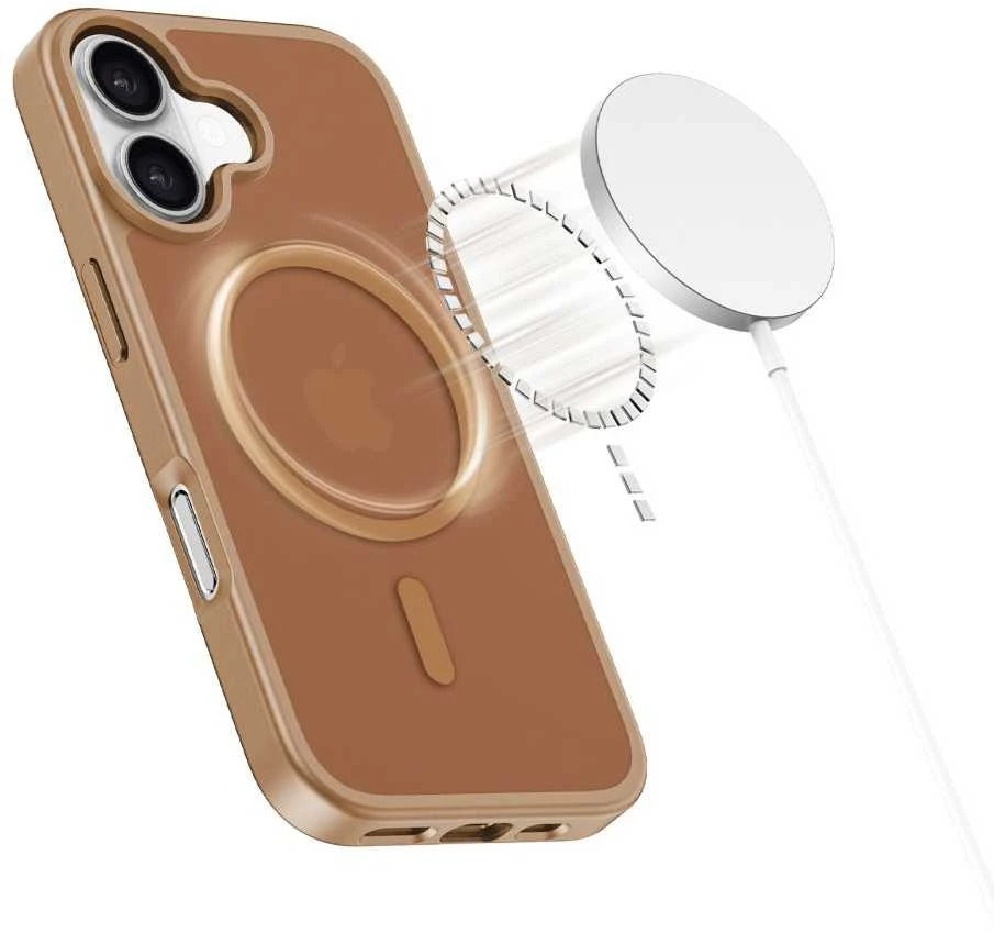 „Tech-Protect BasicMag MagSafe“ dėklas, skirtas „iPhone 17“ – rudas