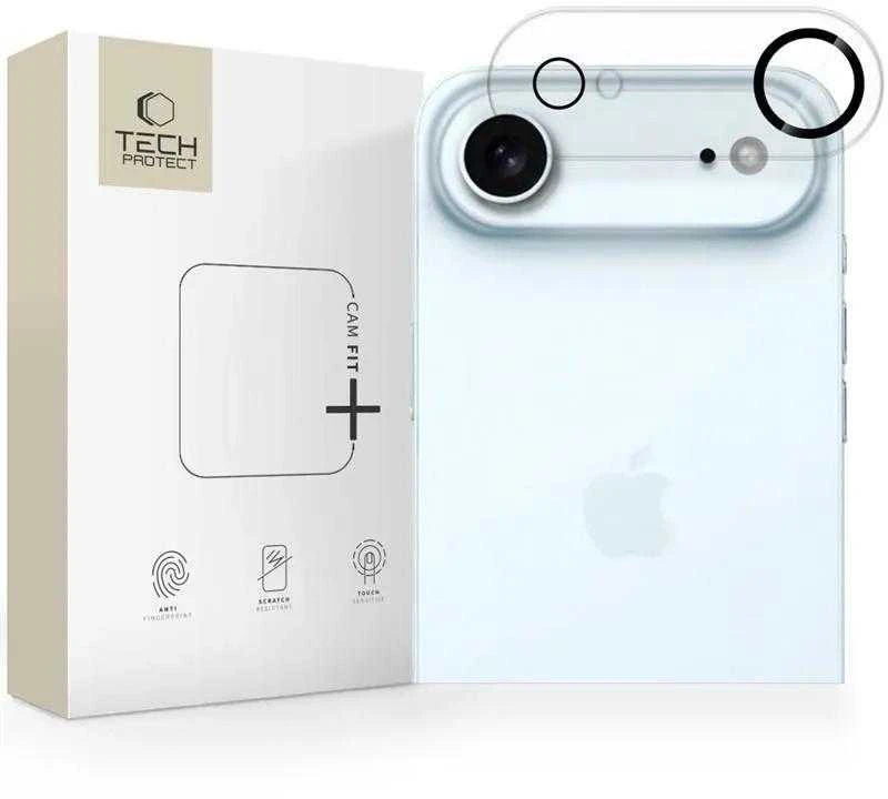 „Tech-Protect Cam Fit+“ kameros dėklas, skirtas „iPhone 17 Air“ – skaidrus