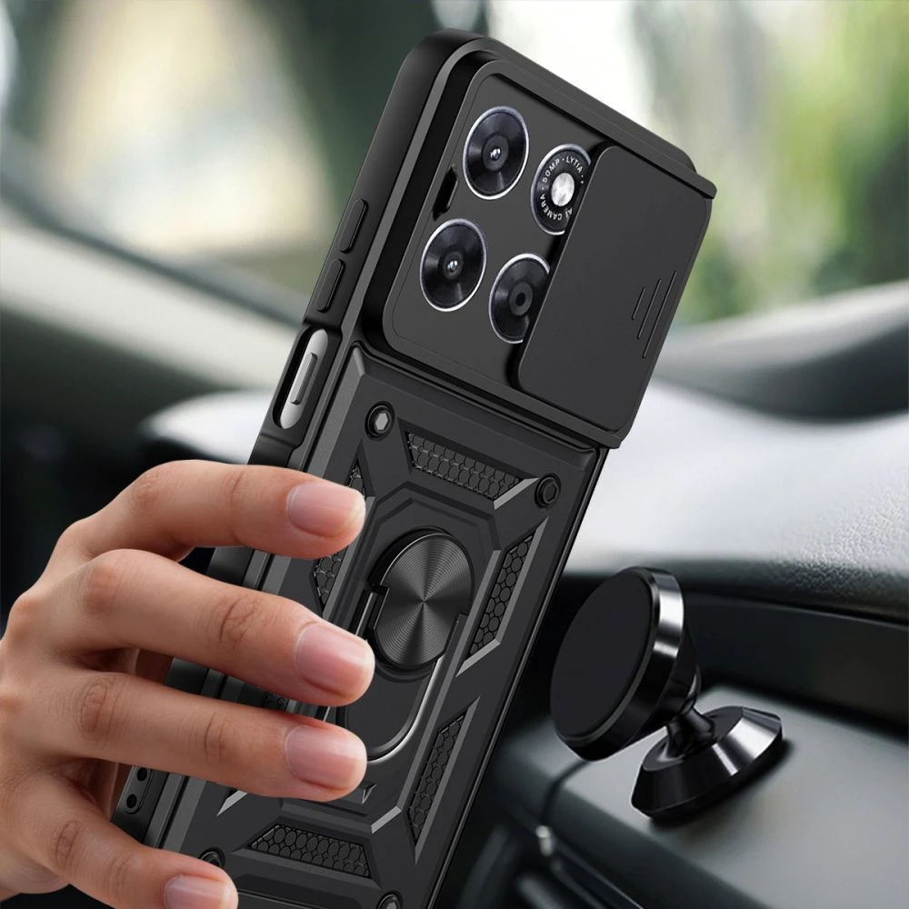 Dėklas Tech-Protect CamShield PRO Motorola MOTO G57 POWER / G67 POWER Juodas