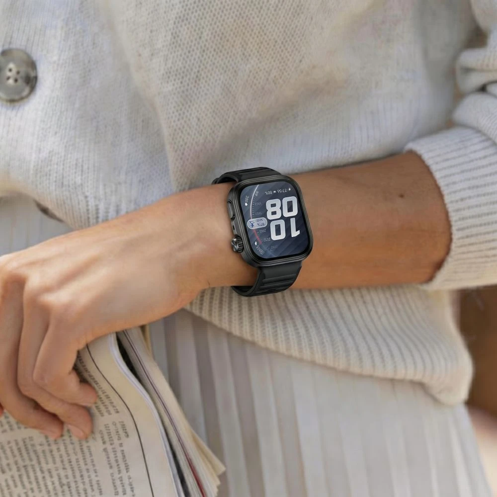 Dėklas Tech-Protect Defense Huawei Watch Fit 5 Pro juodos spalvos
