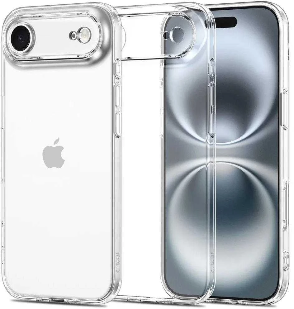 „Tech-Protect FlexAir“ dėklas, skirtas „iPhone 17 Air“ – skaidrus