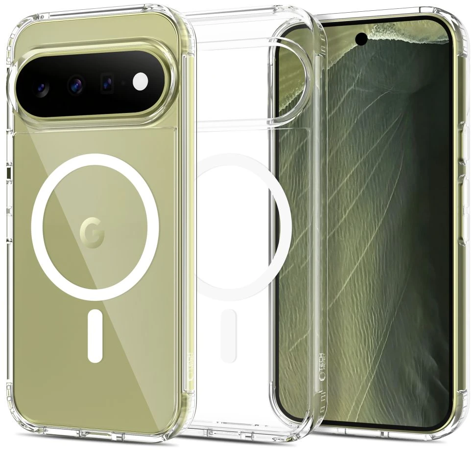 TECH-PROTECT FLEXAIR HYBRID MAGSAFE GOOGLE PIXEL 9 / 9 PRO / 10 / 10 PRO / 11 / 11 PRO SKAIDRUS DĖKLAS