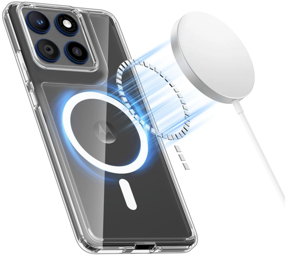 „Tech-Protect FlexAir Hybrid MagSafe“ dėklas, skirtas „Motorola Edge 70 5G“ – skaidrus