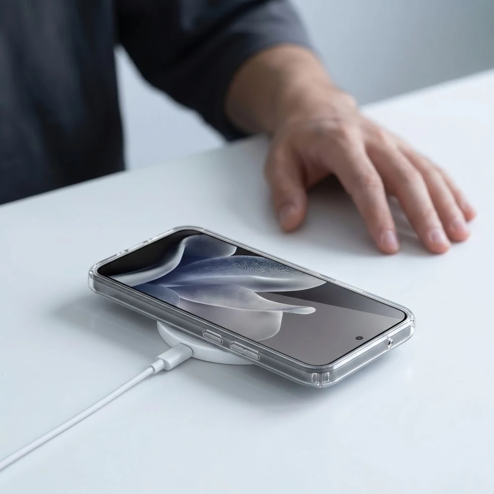 „Tech-Protect FlexAir Hybrid MagSafe“ dėklas, skirtas „Motorola Edge 70 5G“ – skaidrus