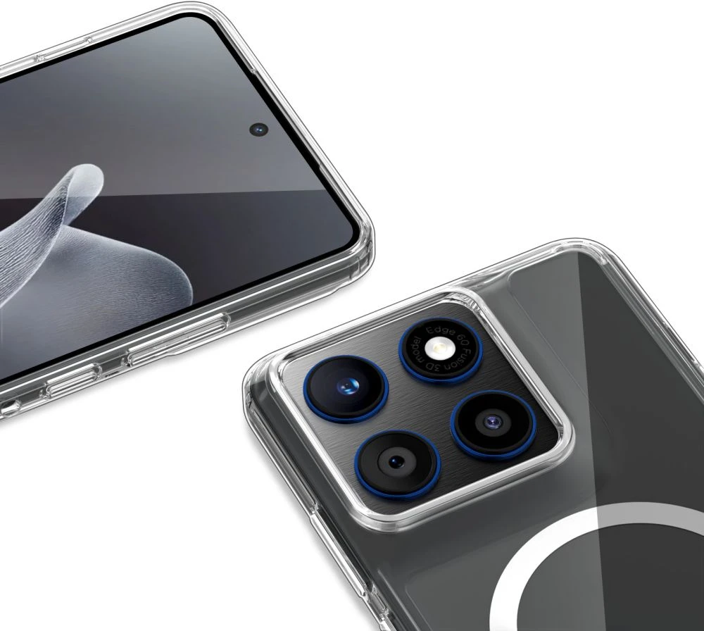 „Tech-Protect FlexAir Hybrid MagSafe“ dėklas, skirtas „Motorola Edge 70 5G“ – skaidrus